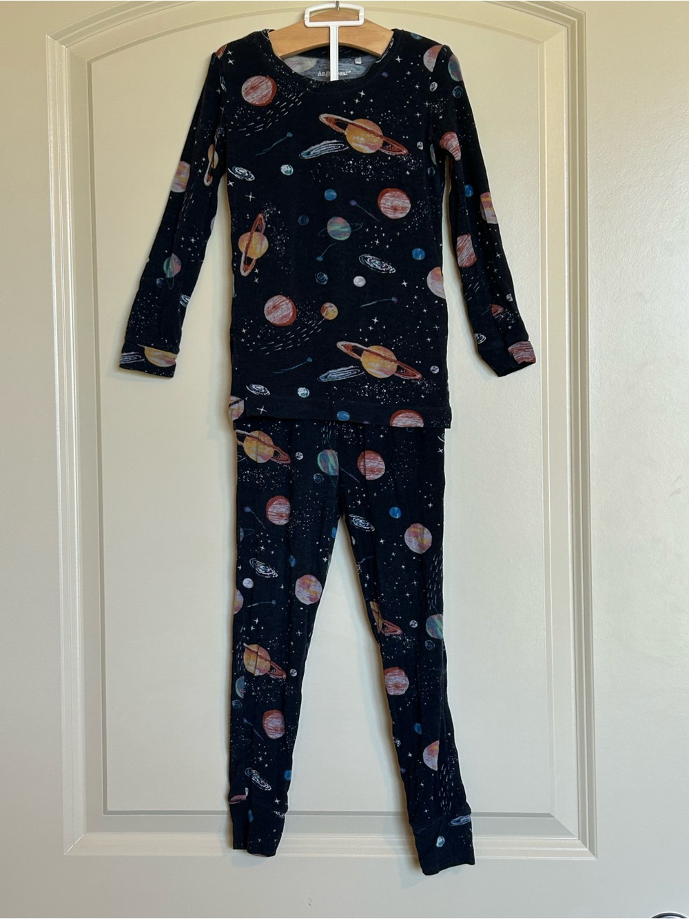 4T Angel Dear Loungewear Set in the Solar System pattern